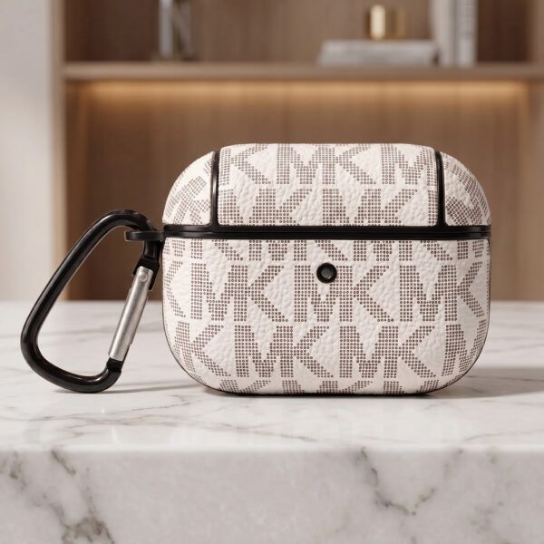 MK White Logo Case for AirPods 3rd Generation