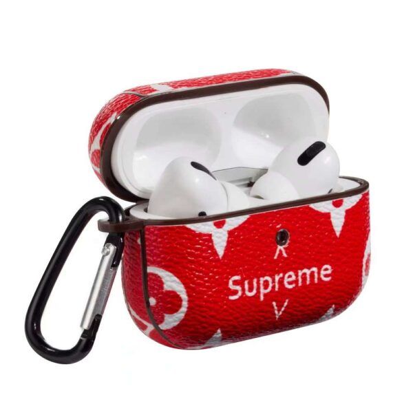 Red & White Supreme Style Case for AirPods 3rd Generation